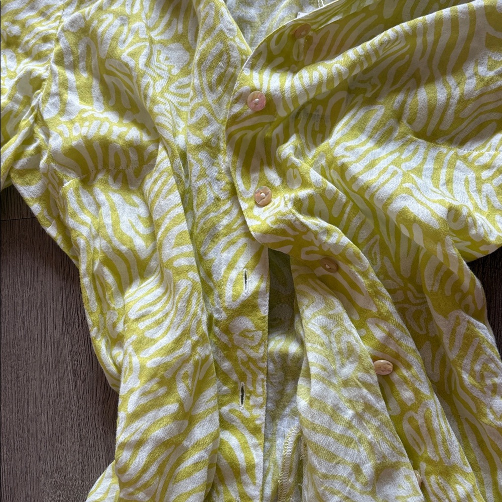 Lilly Pulitzer Melony Shirtdress - Jardin Green Zee Bebe Size 00 - Picture 9 of 14
